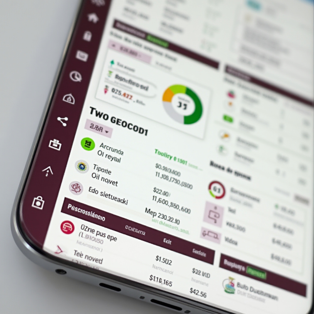 Wallet app interface